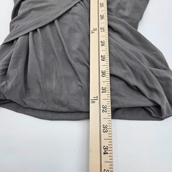 Rag & Bone Adelaide Racerback Mini Dress Gray Women’s Size 4 Ruched Bodycon - Picture 9 of 10